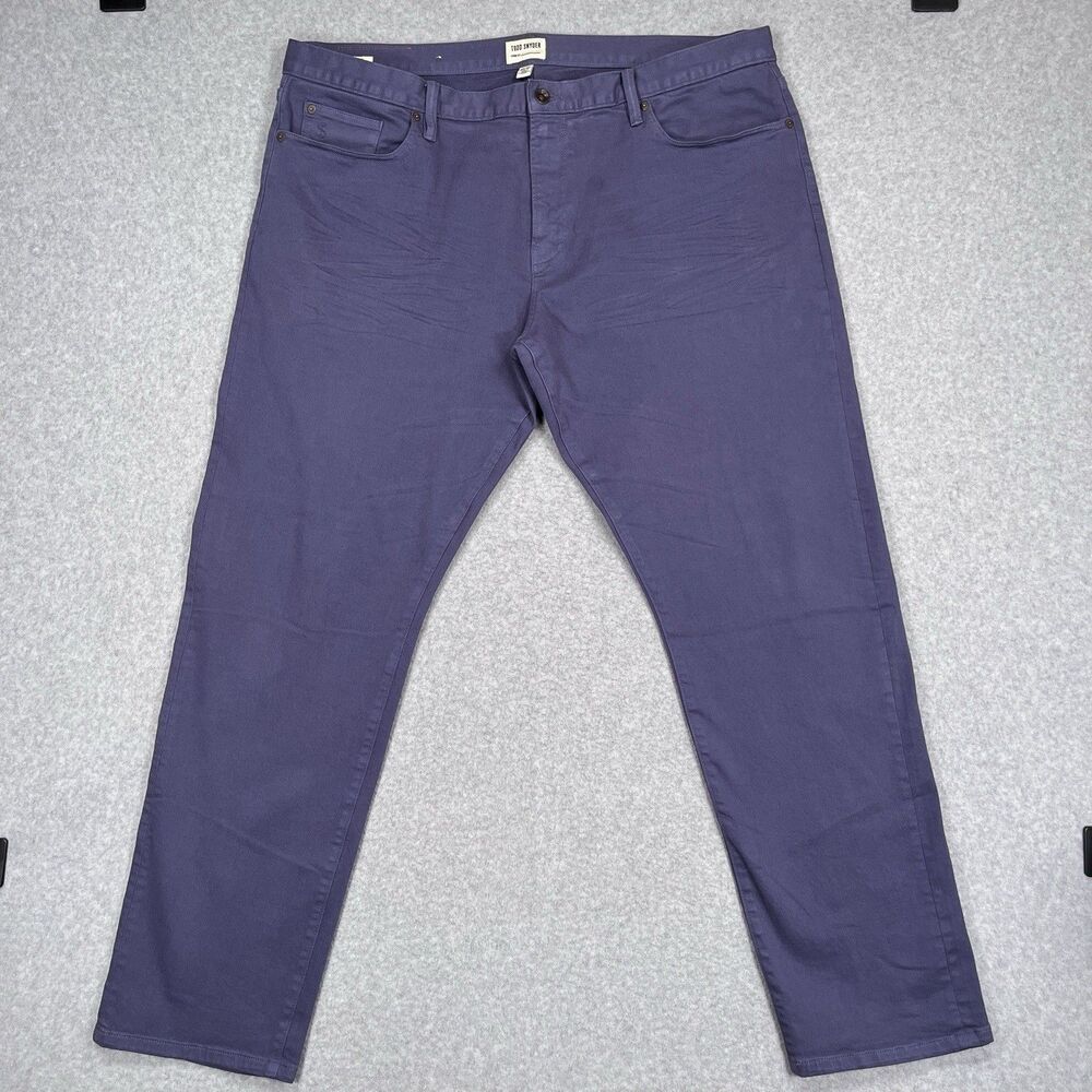 Todd Snyder Jeans Mens 40x32 (41x32) Purple Stretch 5 Pocket Pant Denim Straight